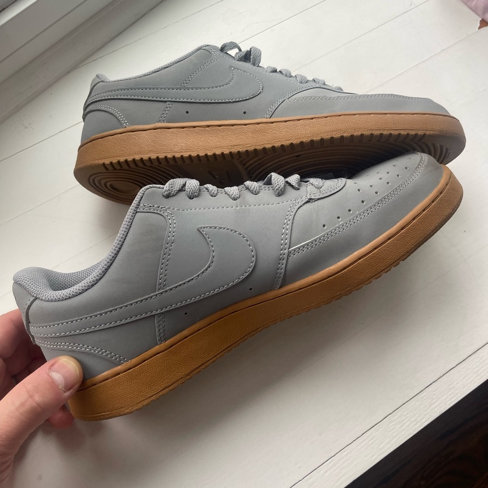 Nike Suede Colorblock Pattern Sneakers